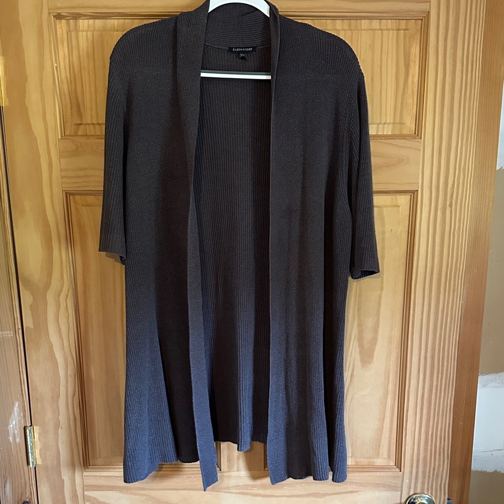 Elegant Open-Front Wool Sweater